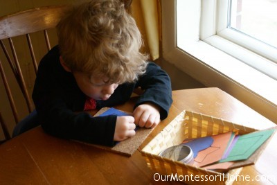 Montessori pin poking