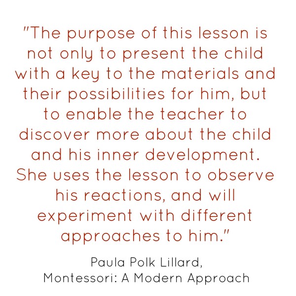 How to Present a Montessori Lesson