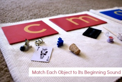 Montessori Pink Series: Object to Beginning Sound