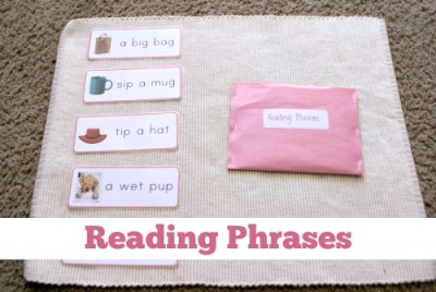 Montessori Pink Series: Reading Phrases