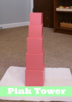 Montessori Sensorial Activities for Toddlers - Pink Tower