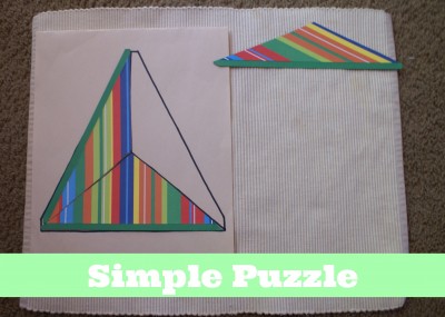 Montessori Sensorial Activities for Toddlers - Simple Puzzle