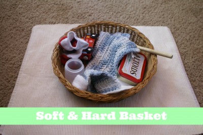 Montessori Sensorial Activities for Toddlers - Soft & Hard Basket 