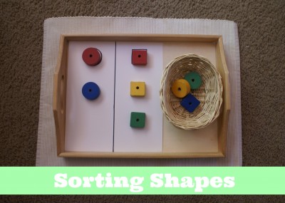 Montessori Sensorial Activities for Toddlers - Sorting Shapes