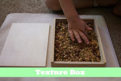Montessori Sensorial Activities for Toddlers - Texture Box