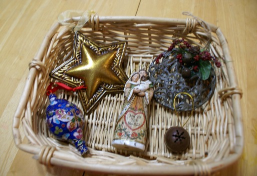 Montessori Christmas Activities for Babies - Exploring Ornaments