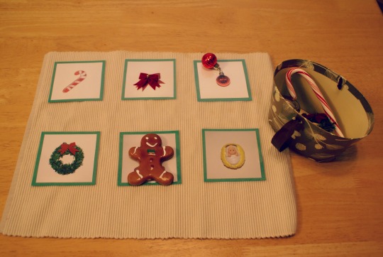 Montessori Christmas Activities for Toddlers - Matching Christmas Objects to Pictures