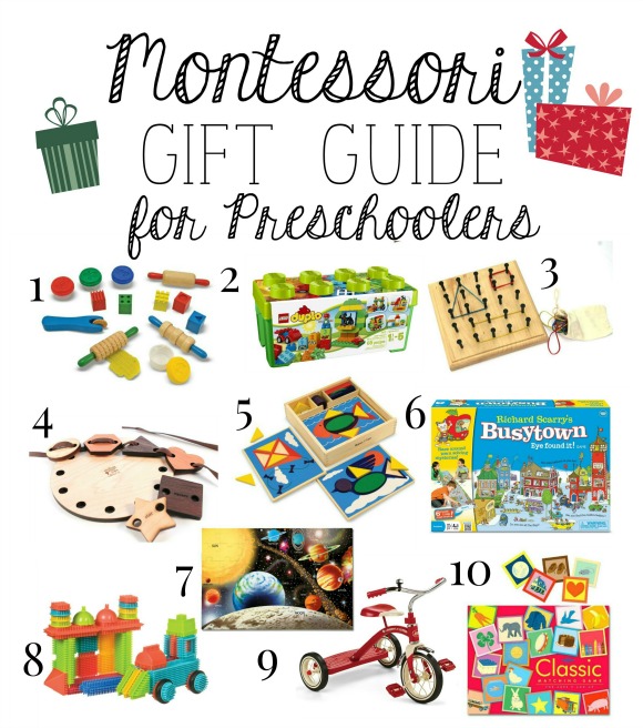 Montessori Christmas Gift Guide for Preschoolers