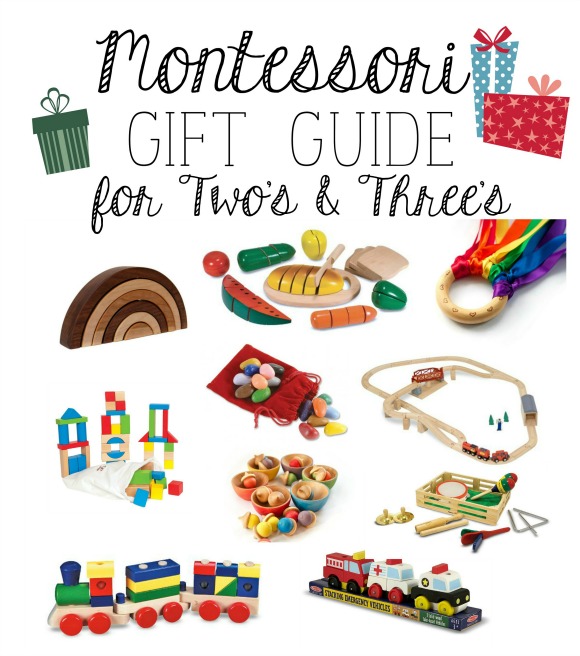 Montessori Gift Guide for Two's & Three's