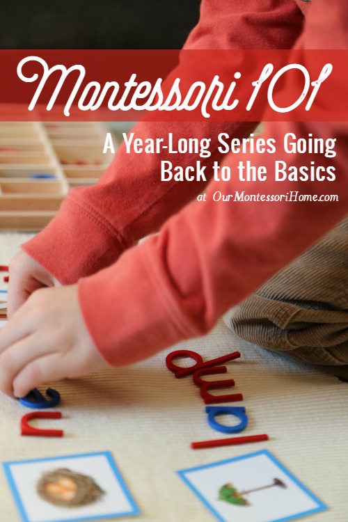 Montessori 101 - Want to know more about the Montessori Method? Join us for a year-long series looking at Montessori education---from the philosophy of the child to how Montessori influences parenting, the areas of the classroom, and how to incorporate Montessori at home.  