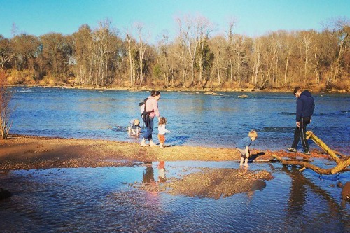 Family at the River