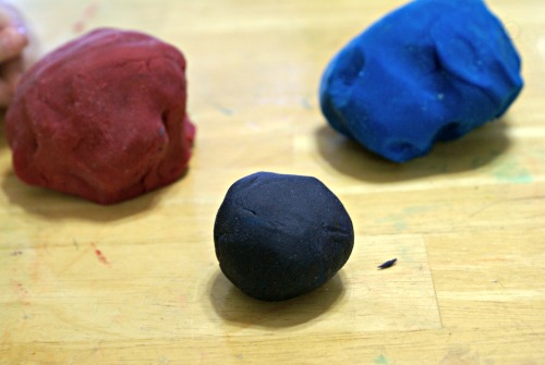 The Color Wheel with Play Dough